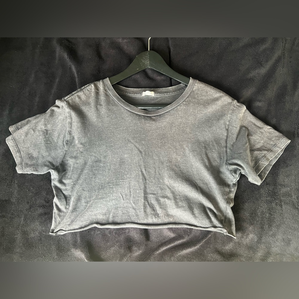 Gray Crop Top.